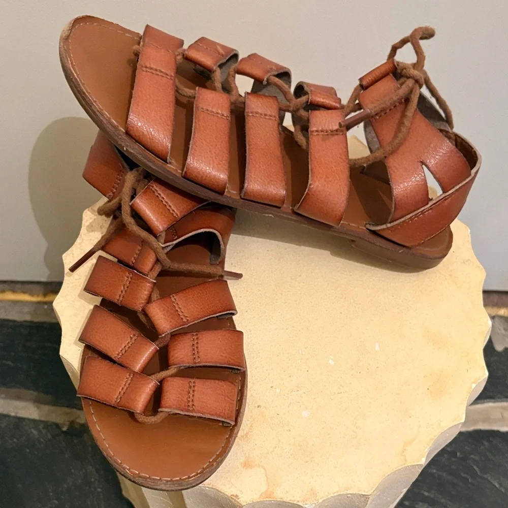 Brown Gladiator Sandals - Picture 5 of 5